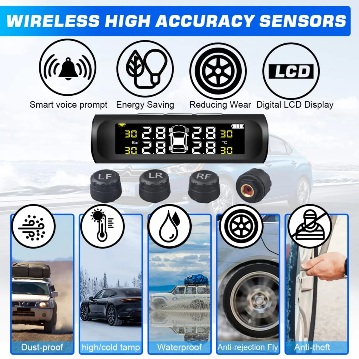 نظام مراقبة ضغط الإطارات (TPMS)